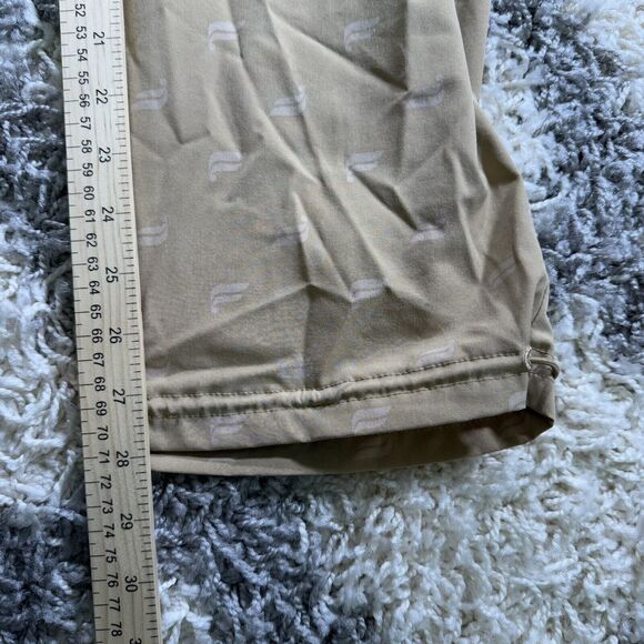 Fabletics Women's Iggy Woven Logo Elastic Waist Pants JM3 Sandy Brown Large - Picture 3 of 8